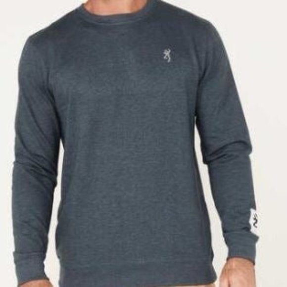 Browning Other - Browning Grey Camo Deer Logo Graphic Long Sleeve 100 % Cotton T-Shirt Men's XL
